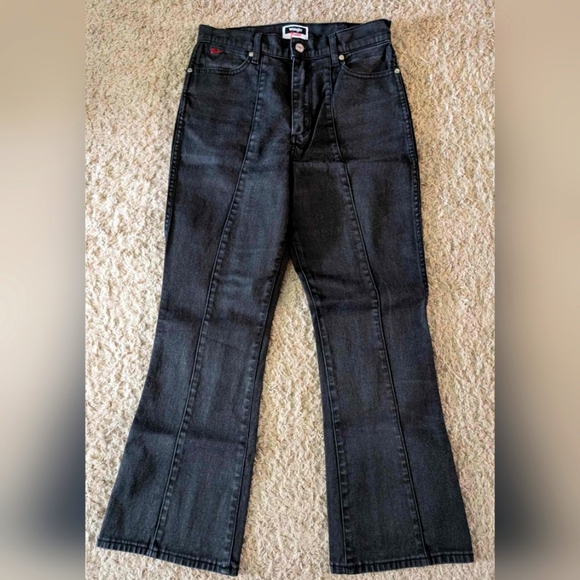 Fender Denim - Wrangler x fender guitar limited edition womens black bootcut jeans size 27x28